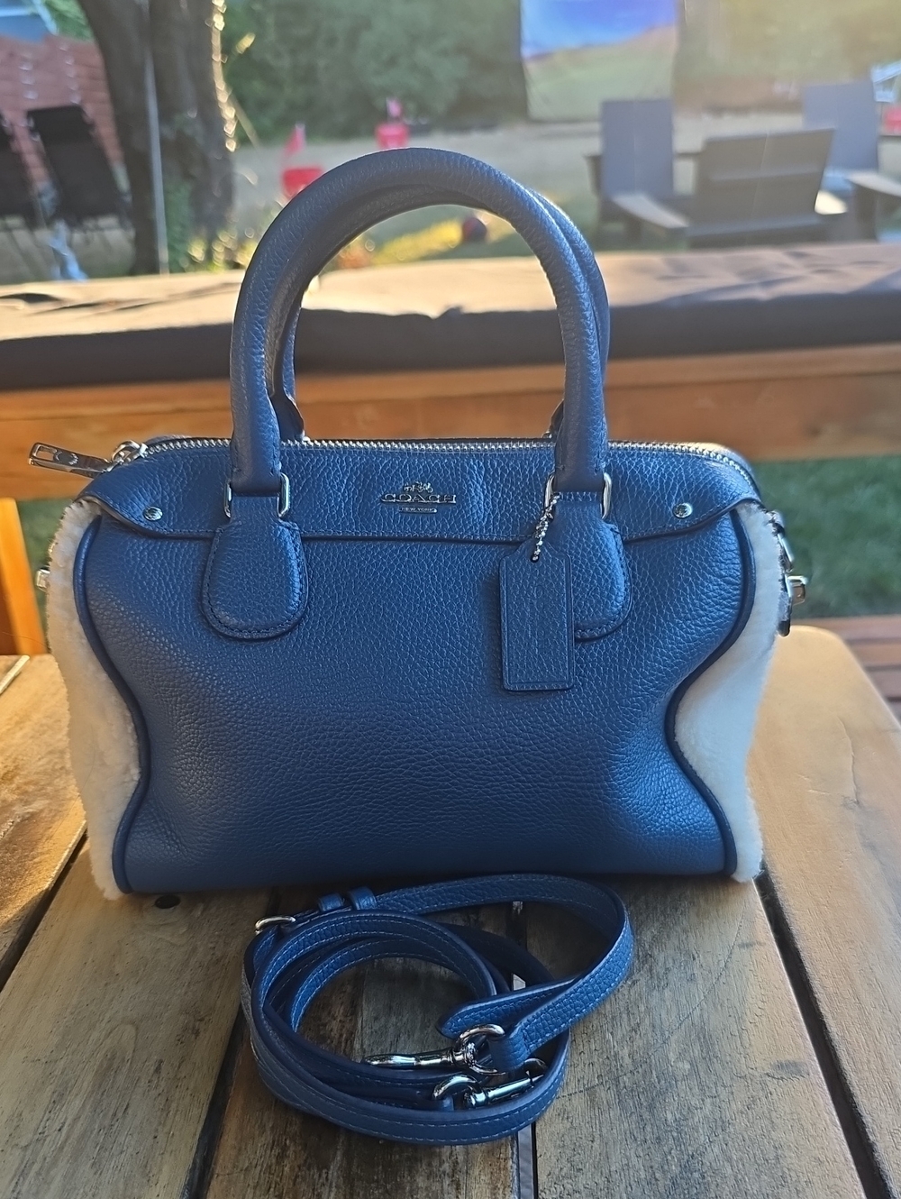 Coach Bennett Satchel, Blue